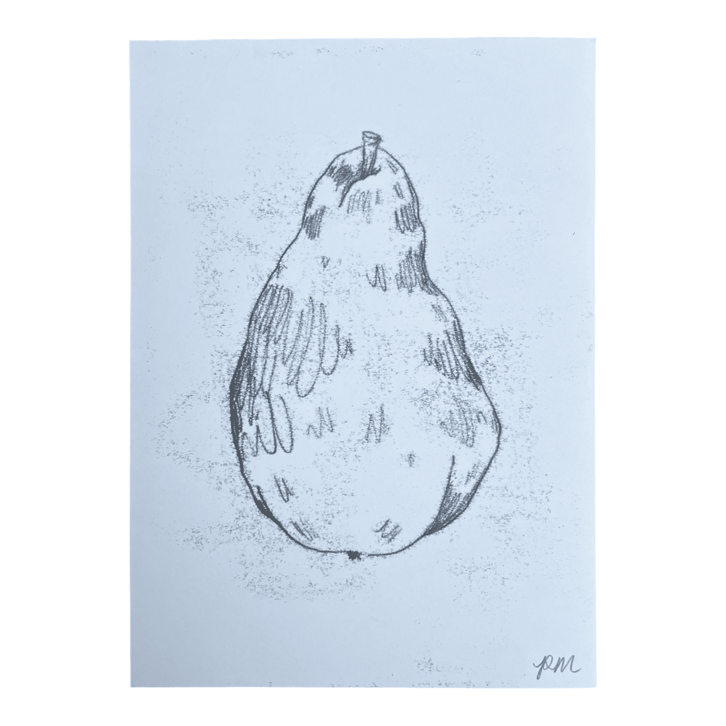 Pear Monoprint #4