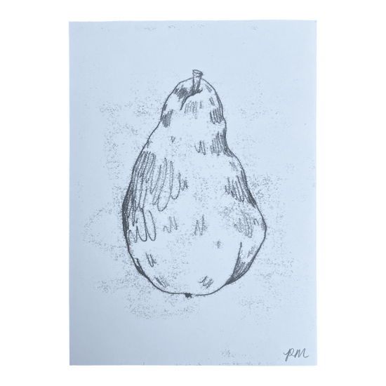 Pear Monoprint #4