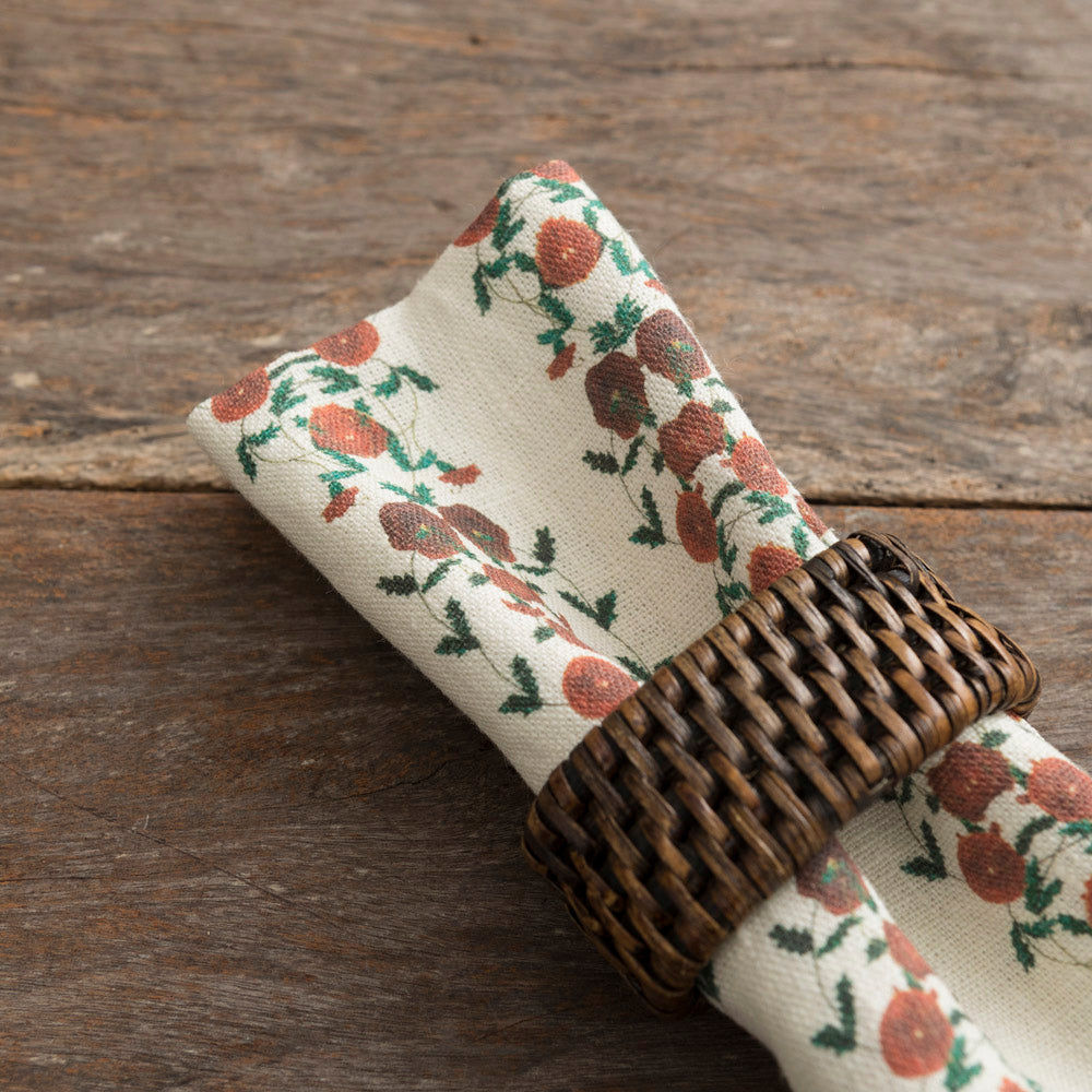 Set of 6 Frank Red Linen Napkins