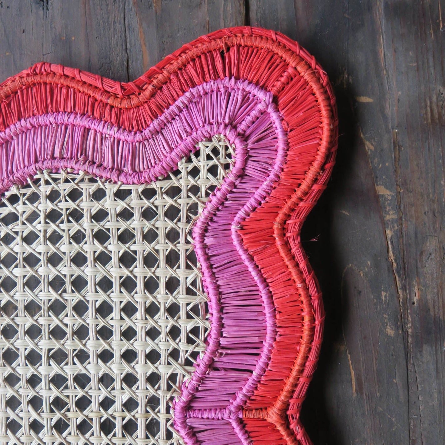 Red and Pink Wavy Placemat
