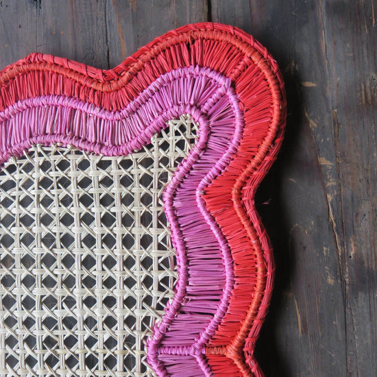 Red and Pink Wavy Placemat
