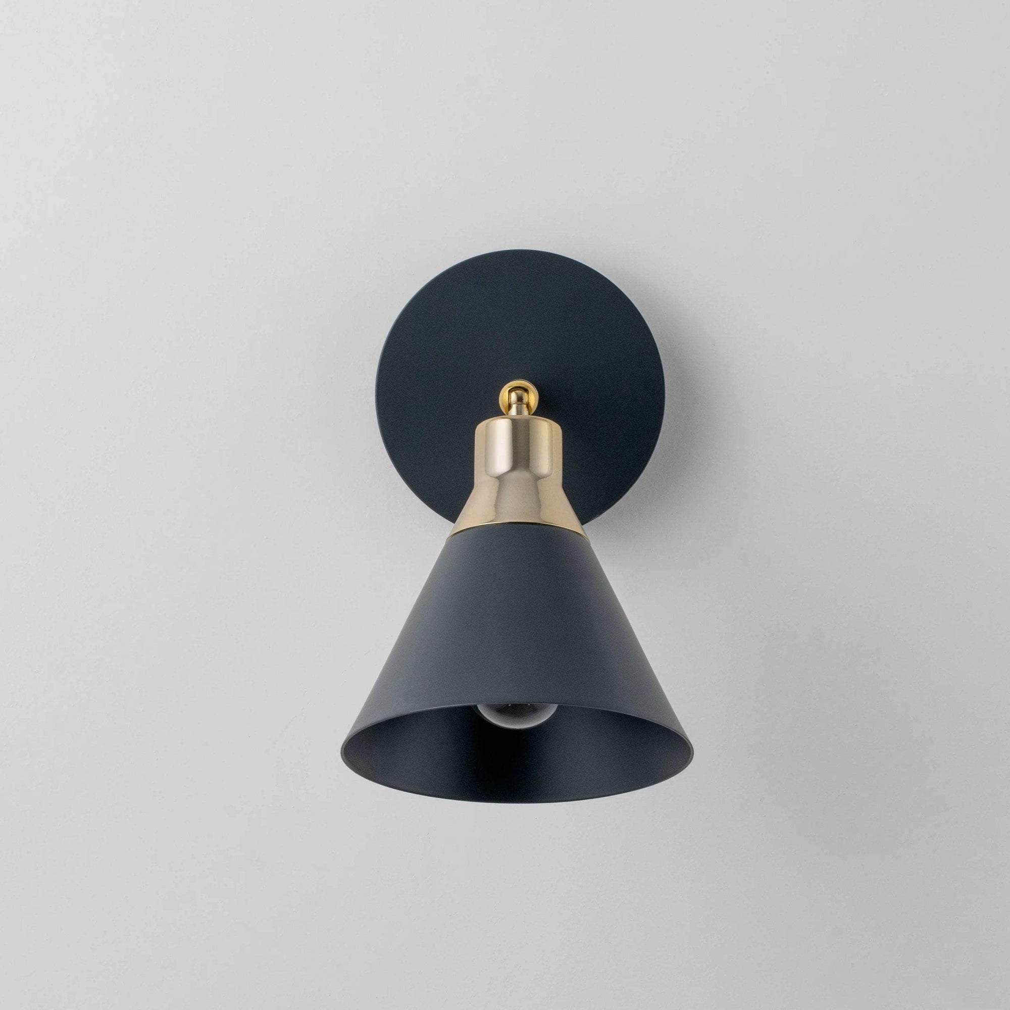 Charcoal Cone Wall Light