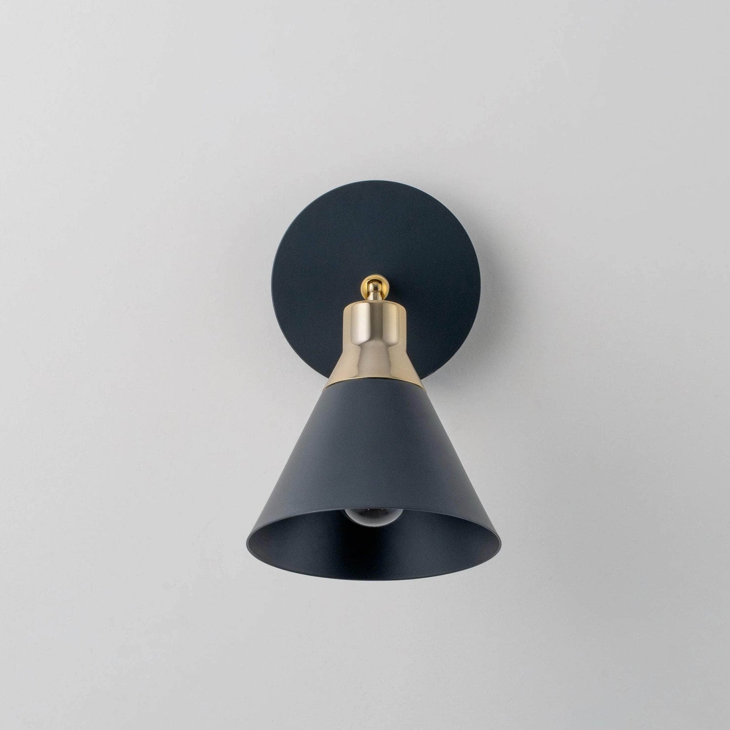 Charcoal Cone Wall Light