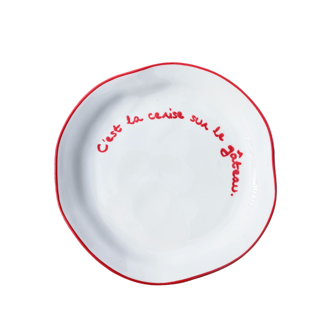 Statement Plate | C'est la cerise sur le gâteau