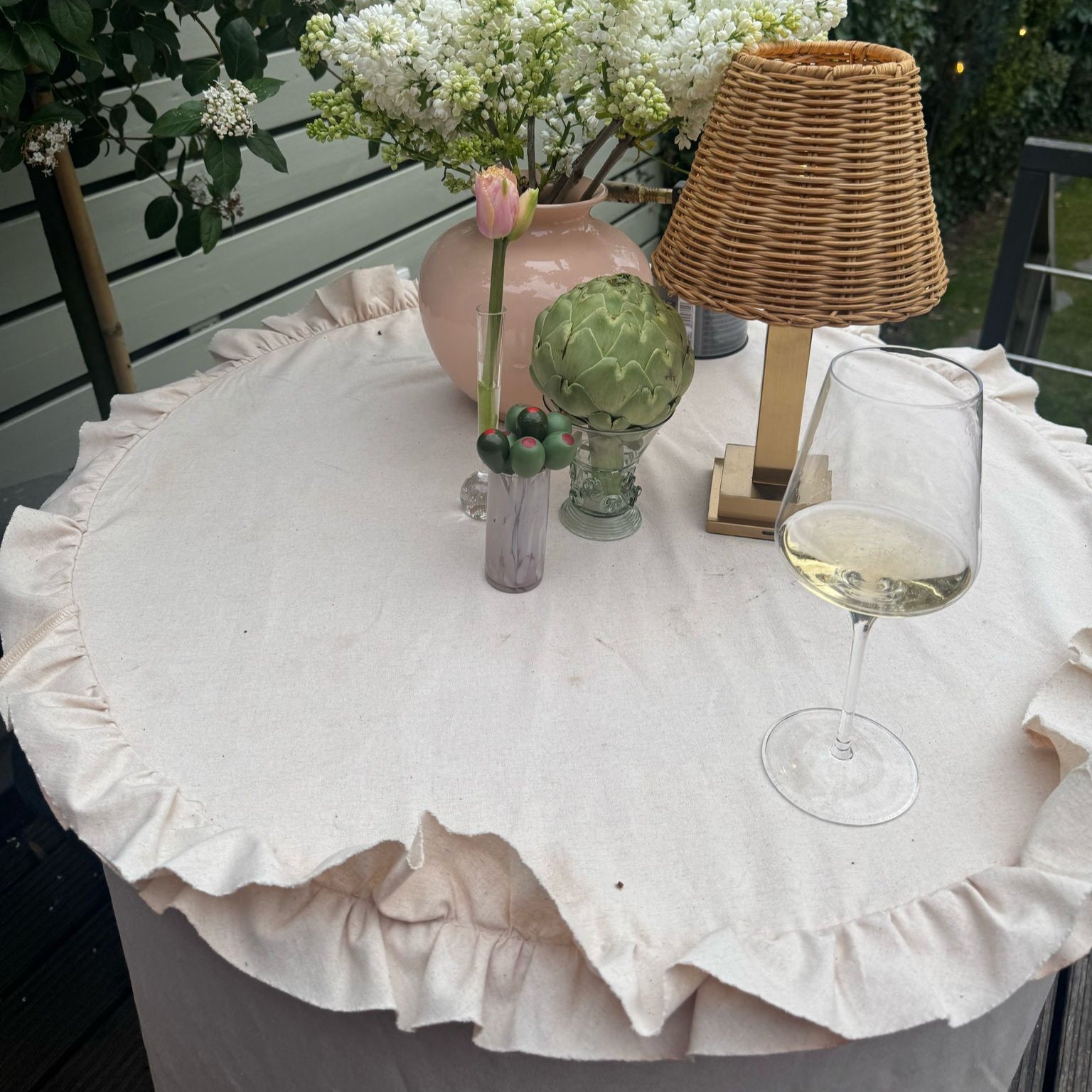High Party Tablecloth Beige