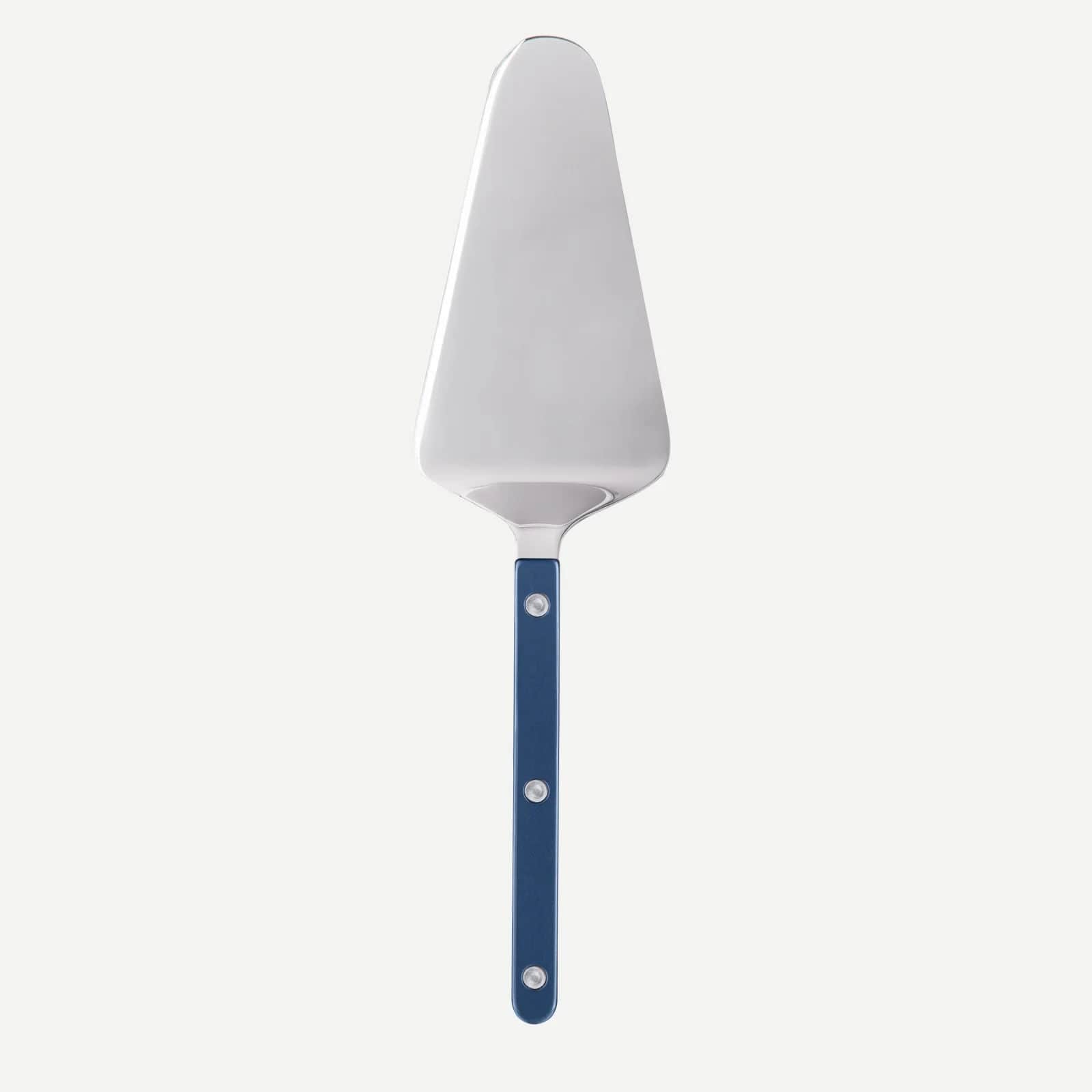 Bistrot Pearly Cake Server, Steel Blue