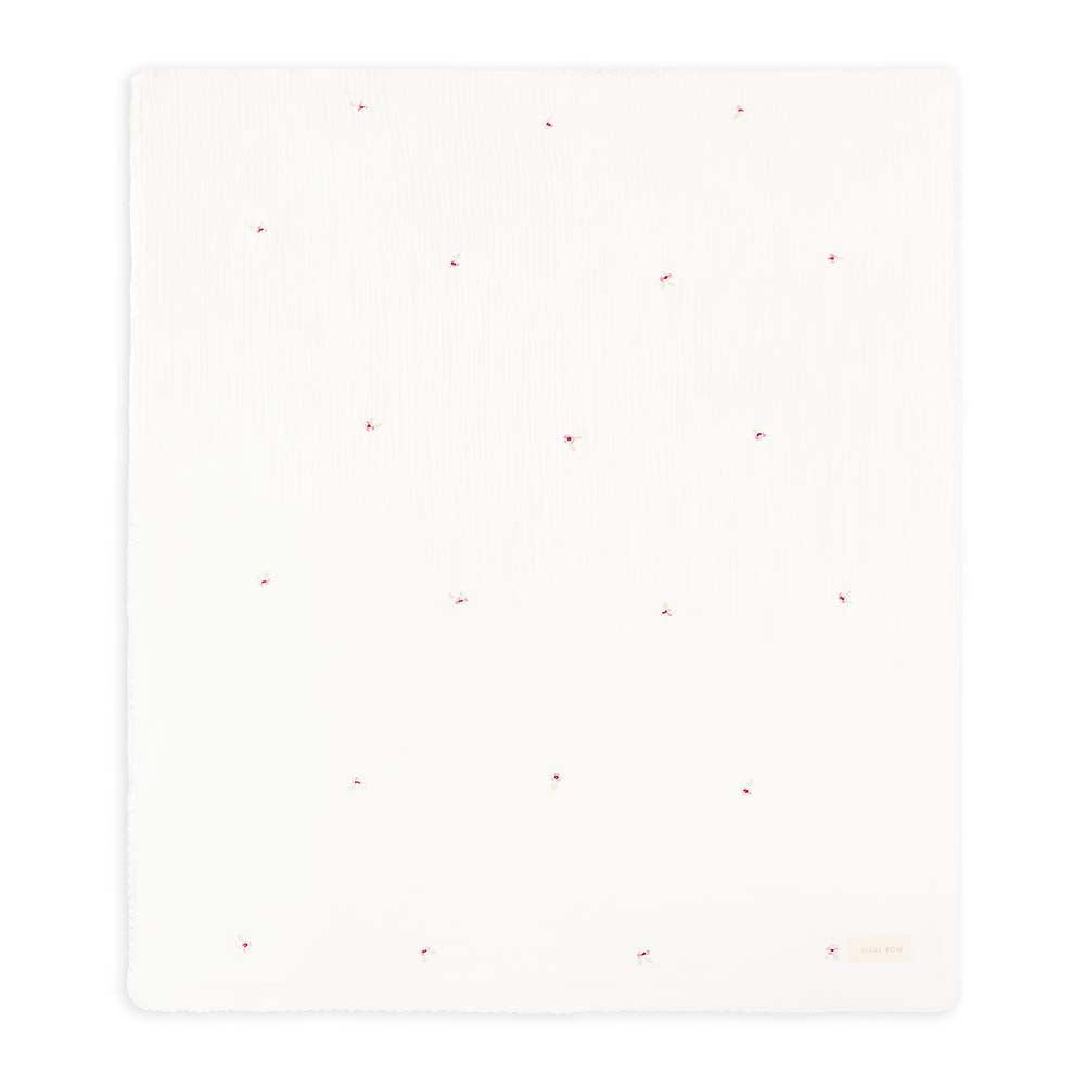 Embroidered Muslin Blanket - Anemone