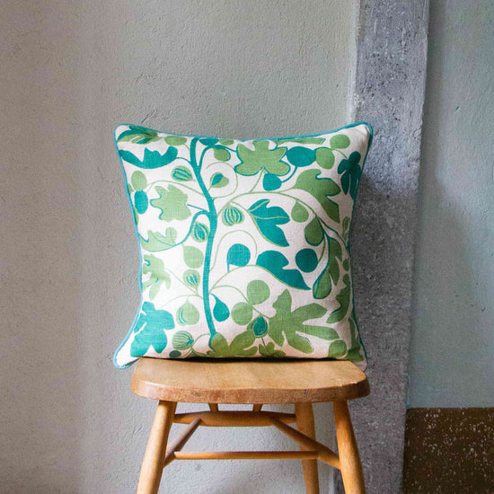 Figs Cushion (Tones of Greens)