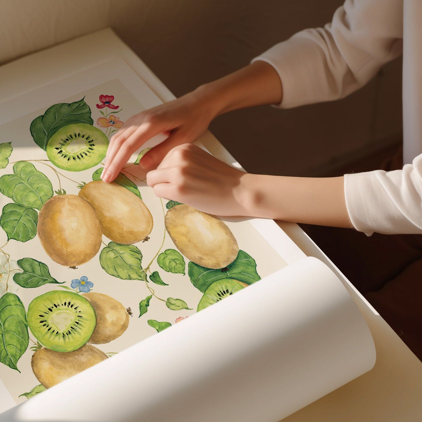 Kiwi Fruit Art Print