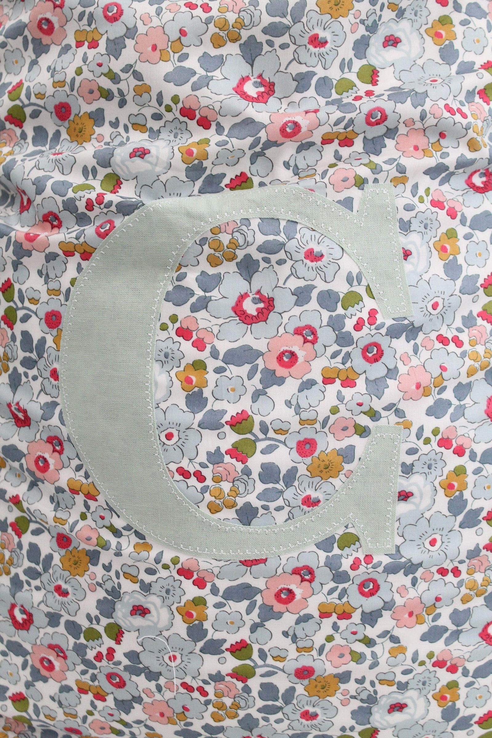 Storage Sack Made With Liberty Fabric Betsy Grey