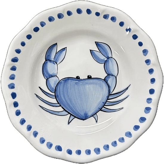 Estate Plate 16cm Blue Crab Monoprix