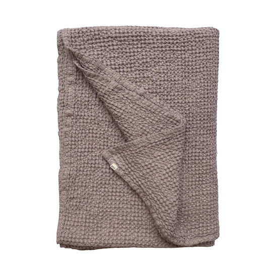 Mya Linen Waffle Blanket Dusty Pink OEKO-TEX Certified