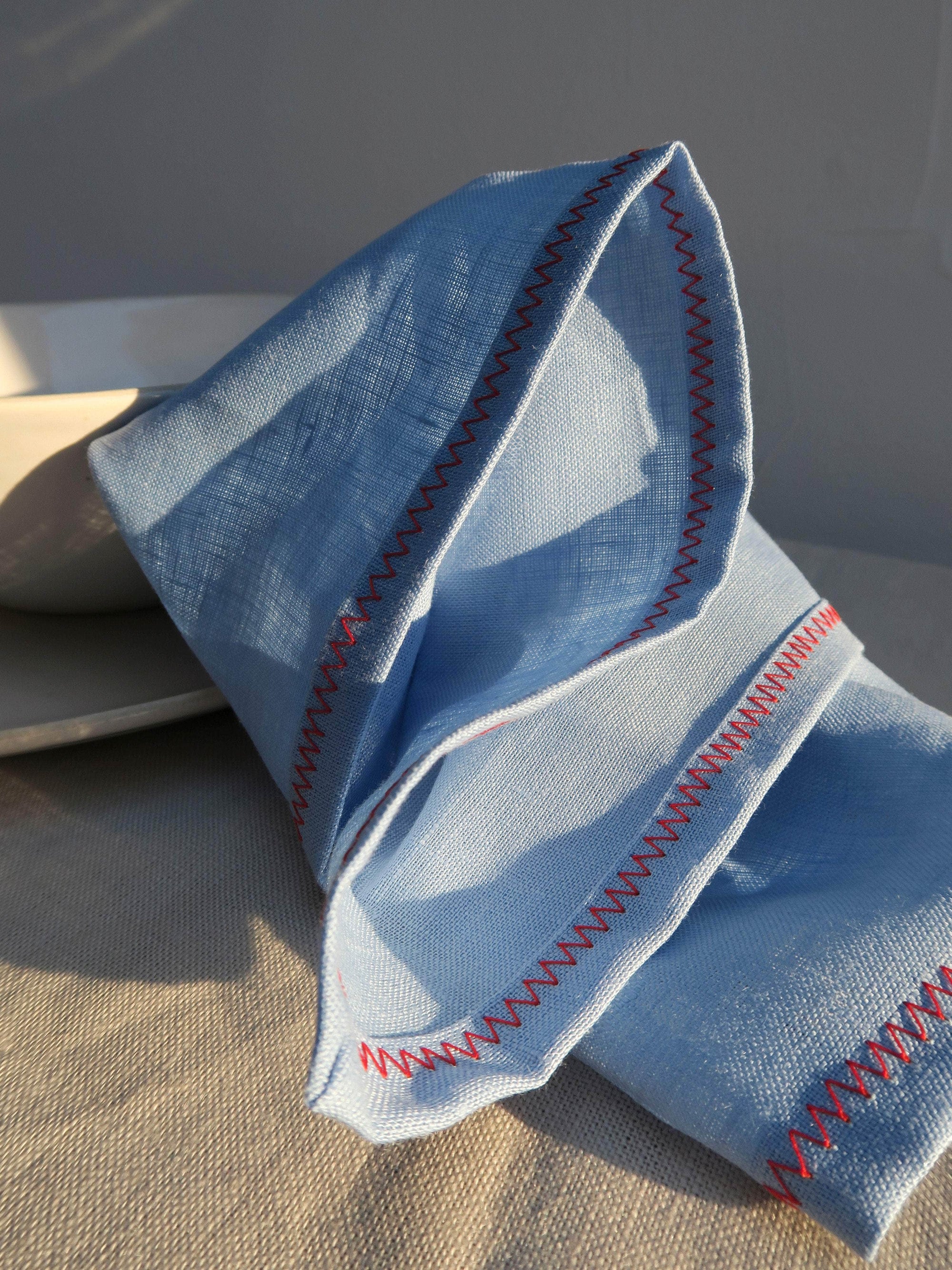 Irish Linen Napkin - Blue