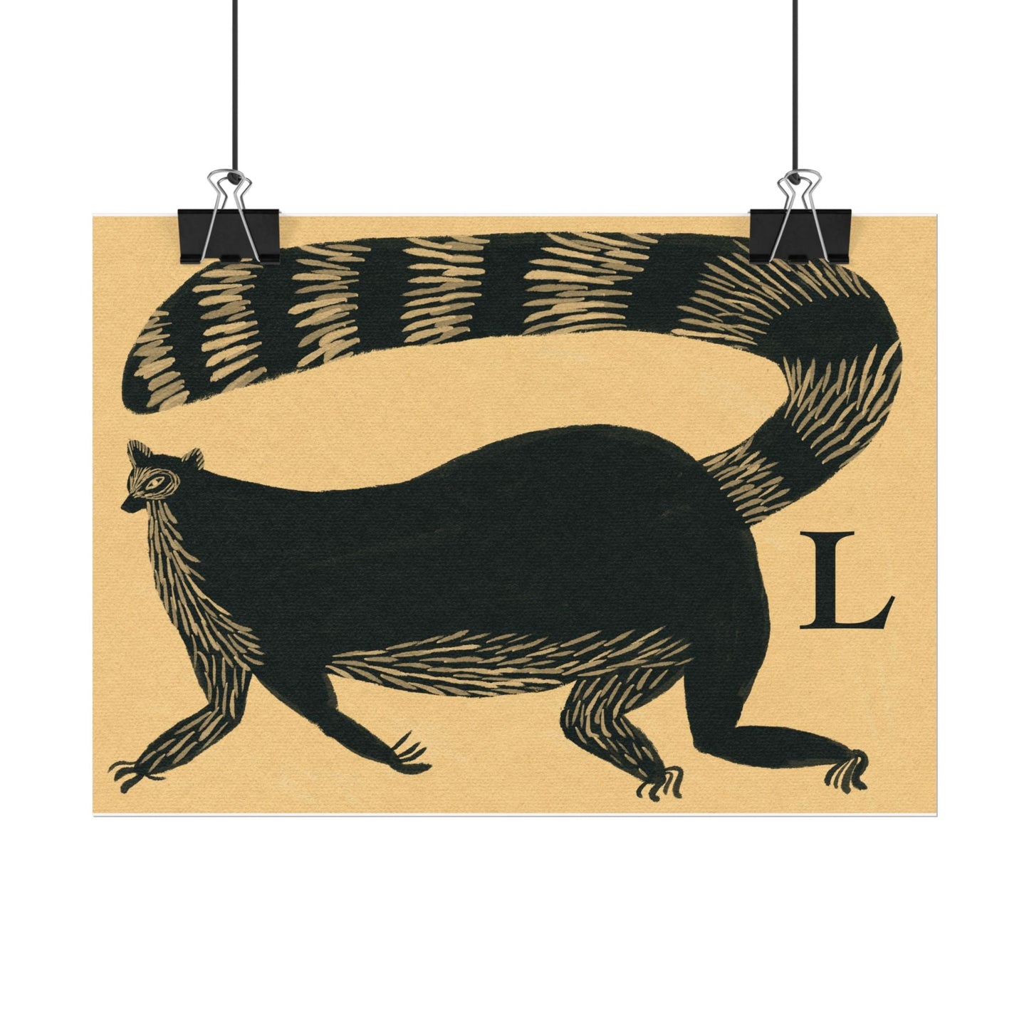Tabby Booth Fine Art Print • L for Lemur
