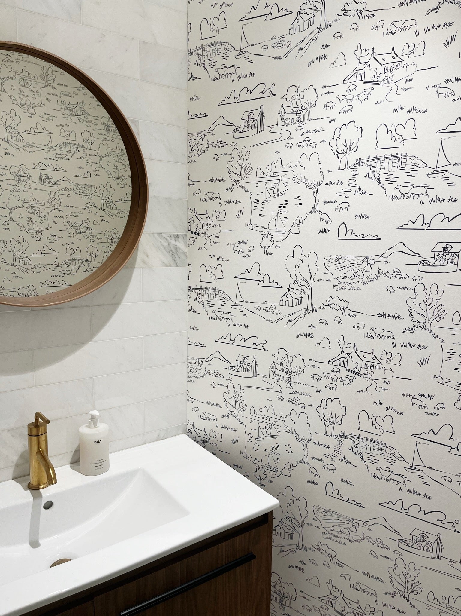 Helford Wallpaper – FERRY BLUE