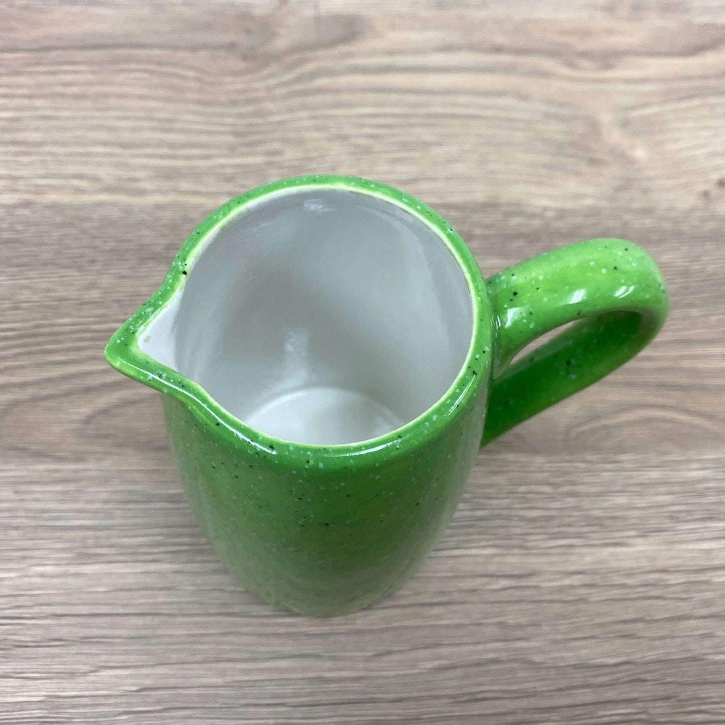 Milk Jug, Creamer, Lime Green Glaze