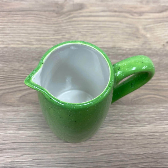 Milk Jug, Creamer, Lime Green Glaze