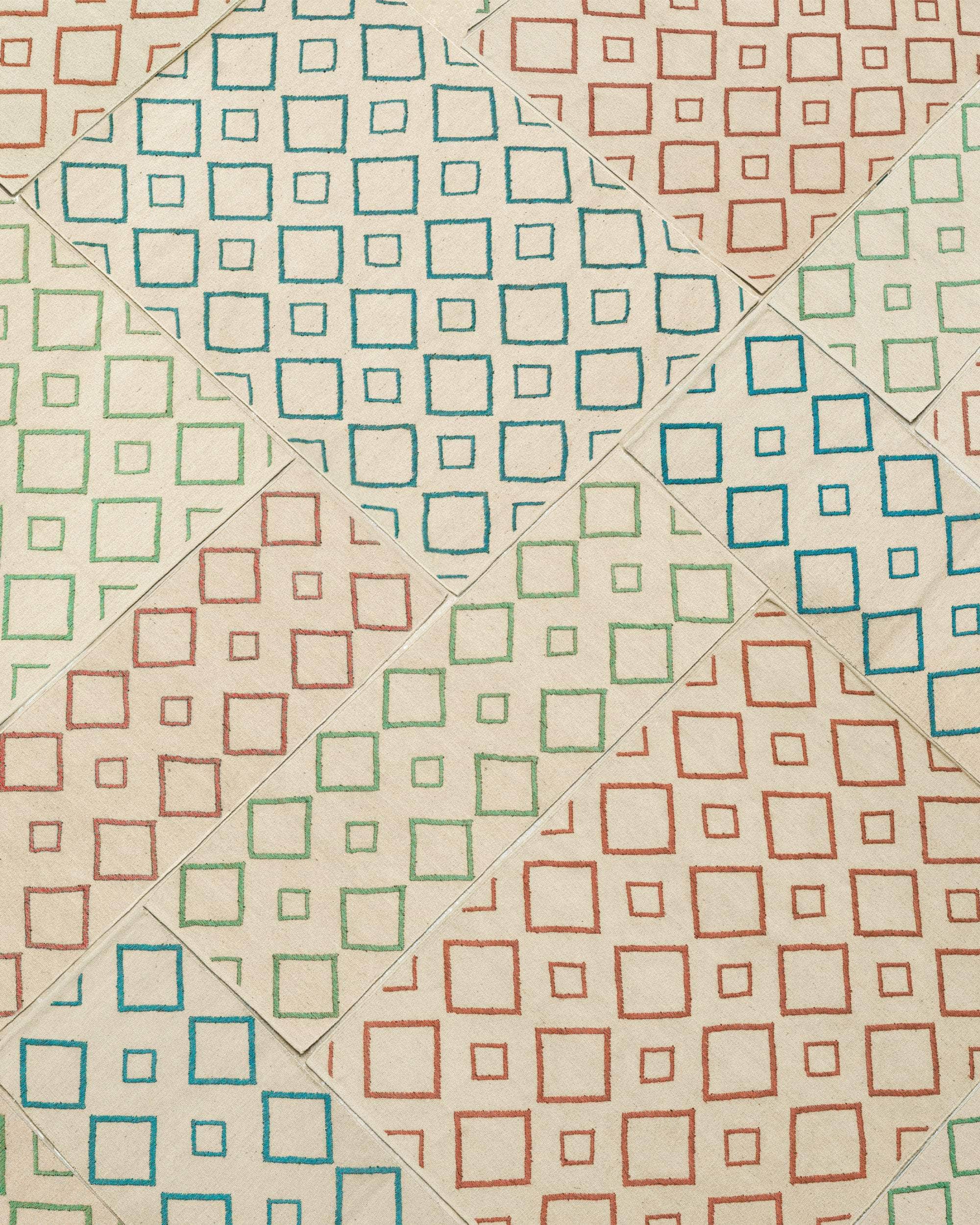 Rhombus Rug Runner - Pink