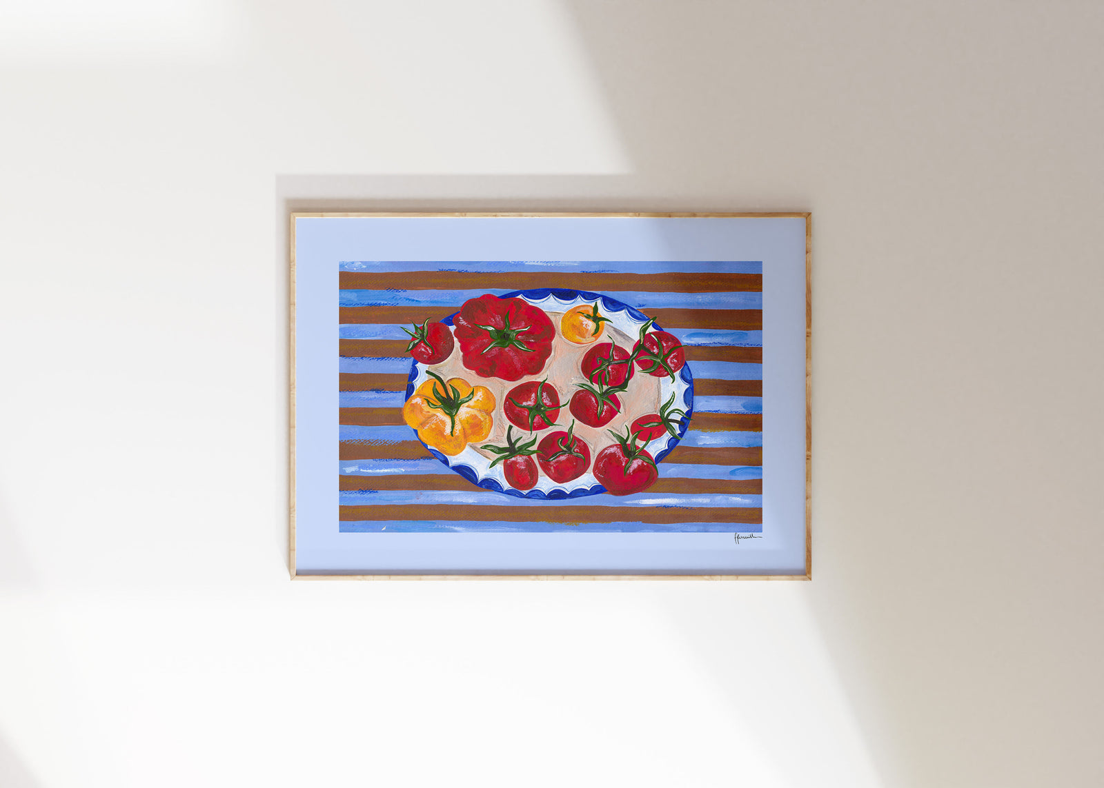 Tomato Plate Print