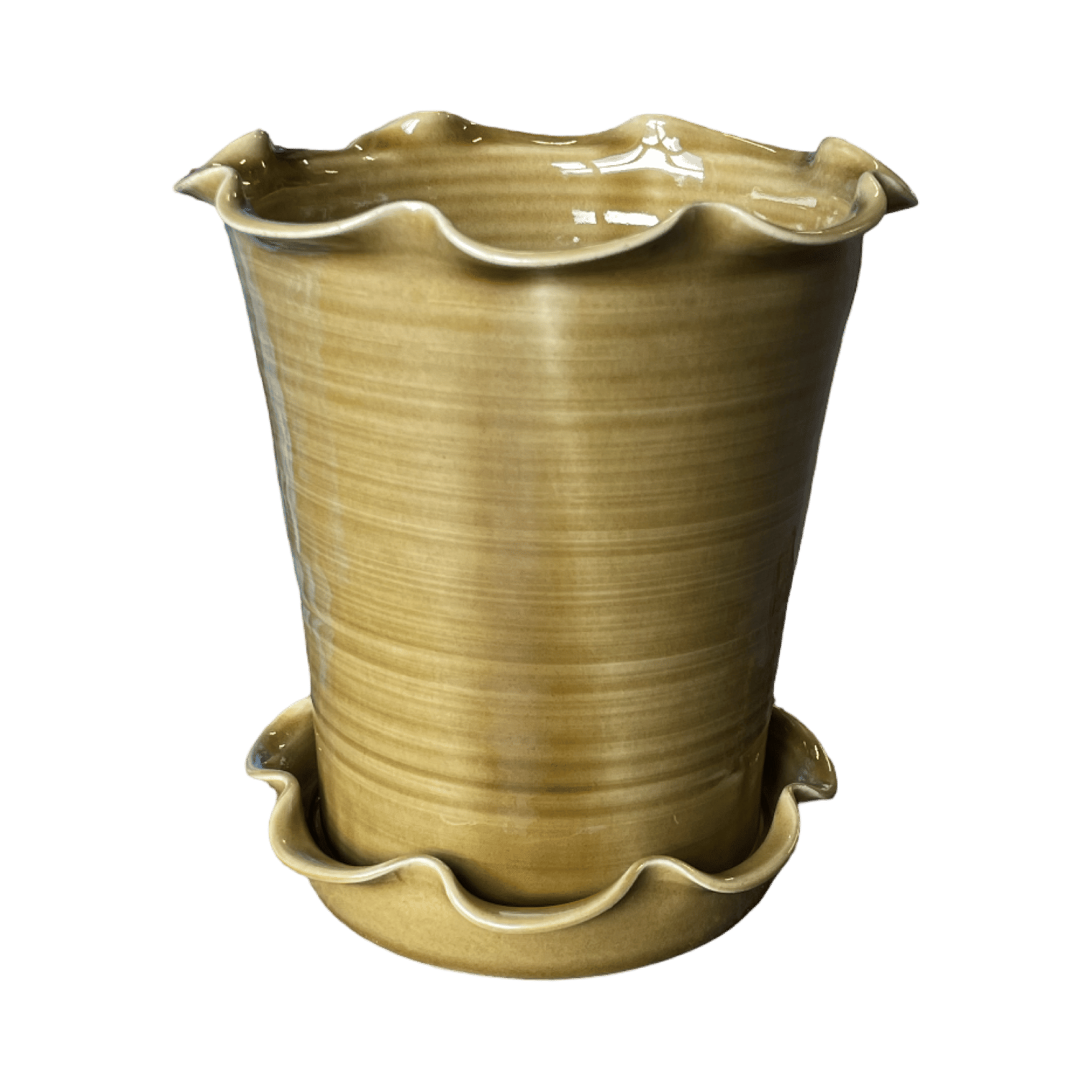 Frilly Pot - Honey