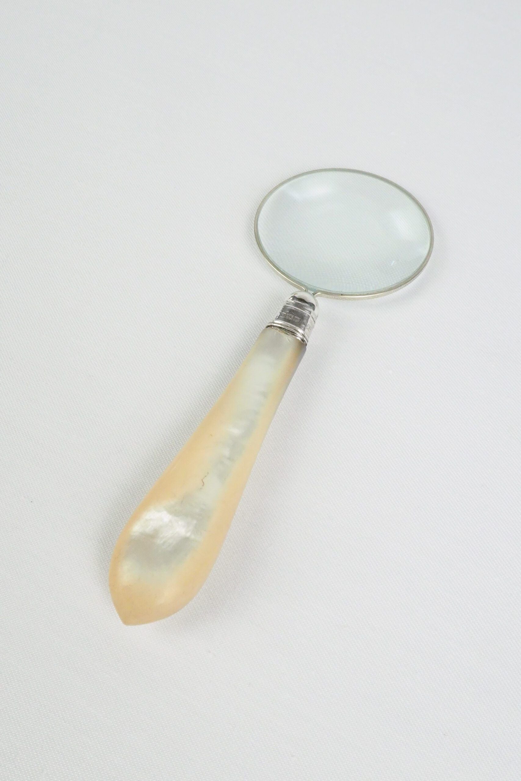 Silver and Mother of Pearl Magnifying Glass
