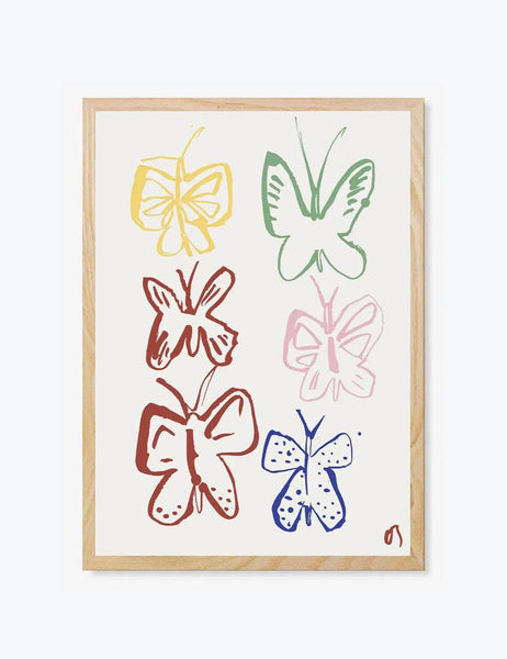 The Butterflies in Colour Print