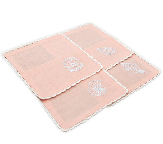 Seashell Glow - Cocktail Napkins (Set of 4)