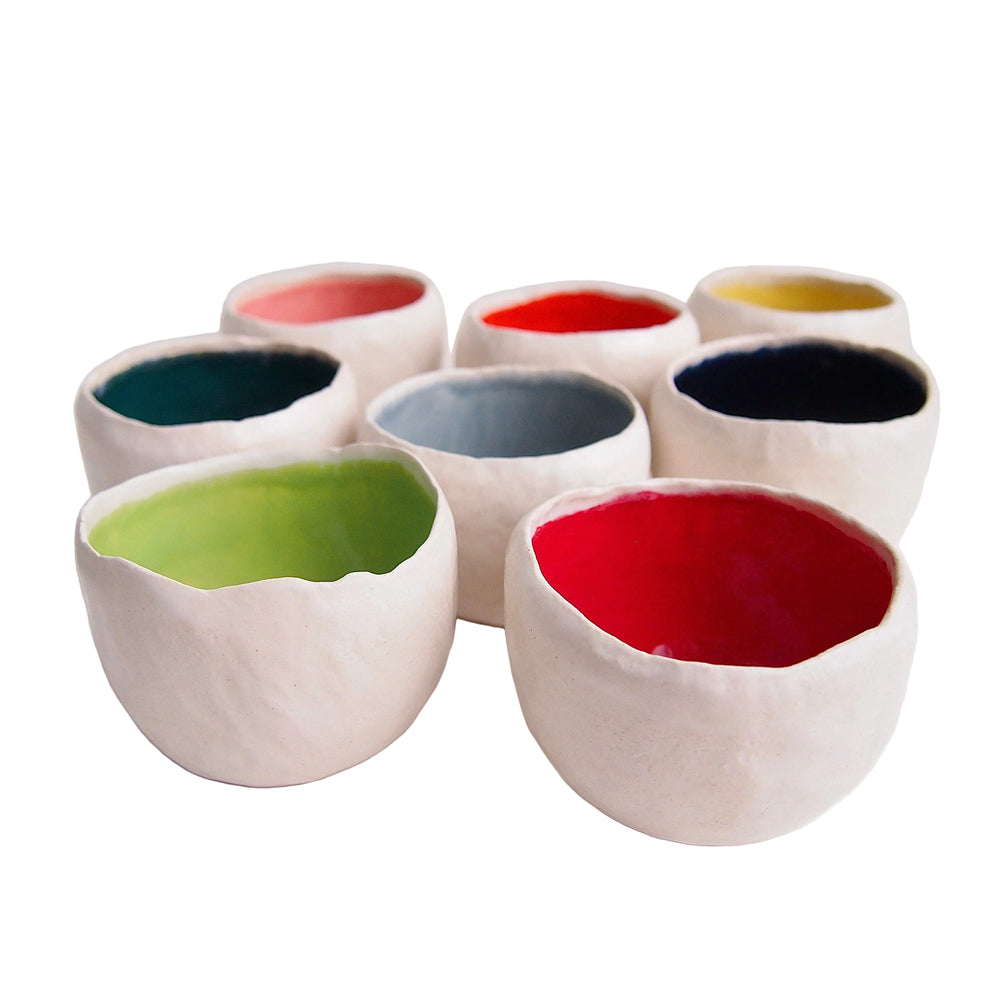Handmade Many Colours Round Ceramic Ring Bowls