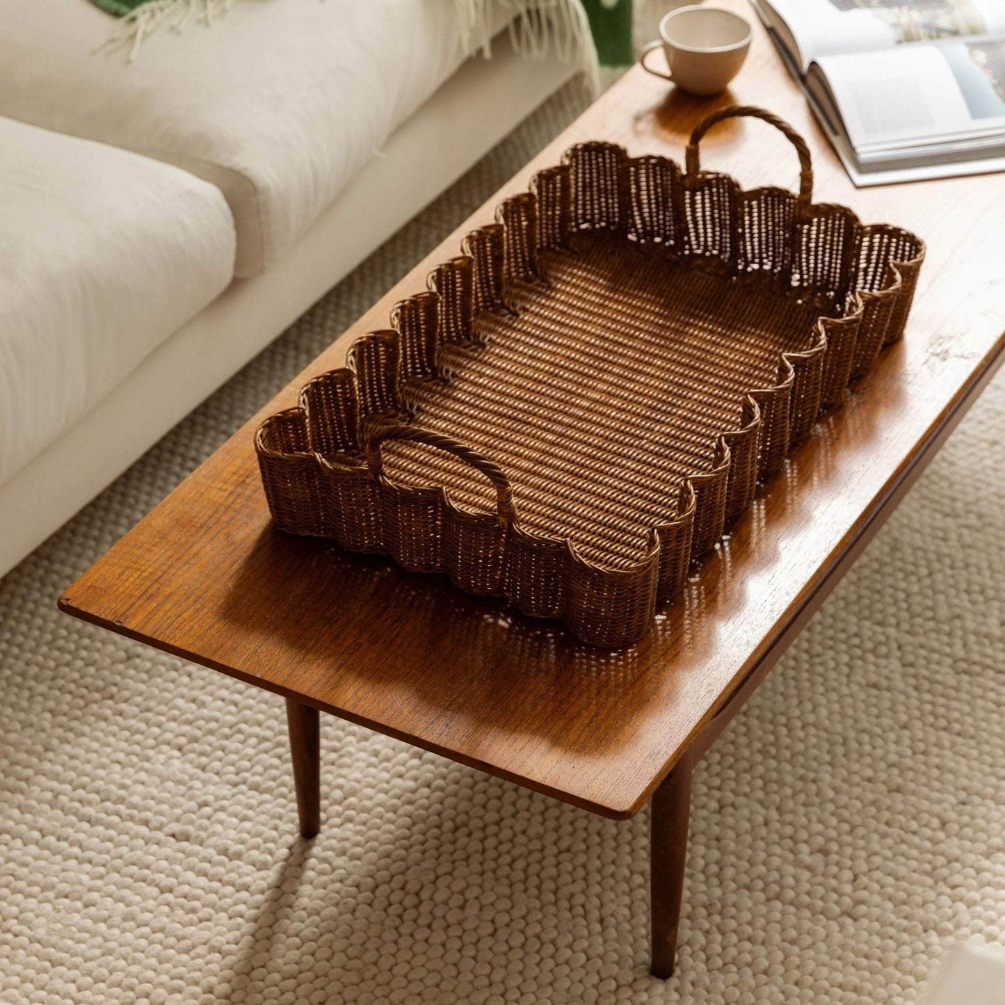 Big Wavy Tray (Teak Stained)