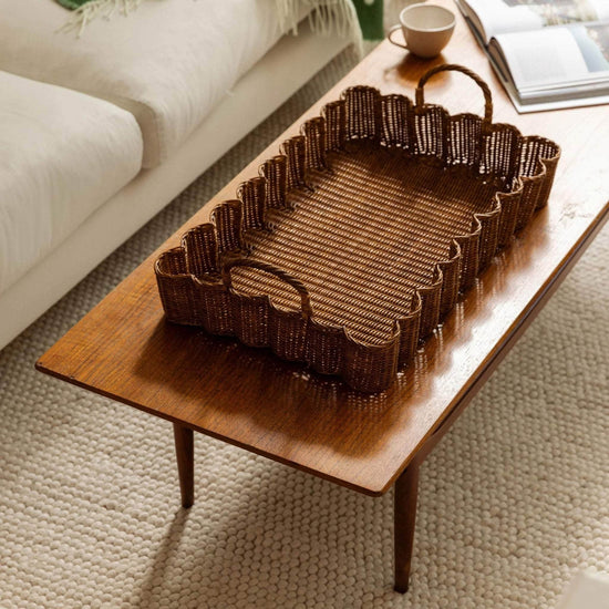 Big Wavy Tray (Teak Stained)