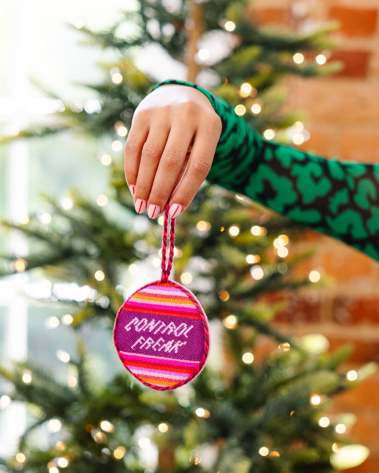 Needlepoint Ornament - Control Freak