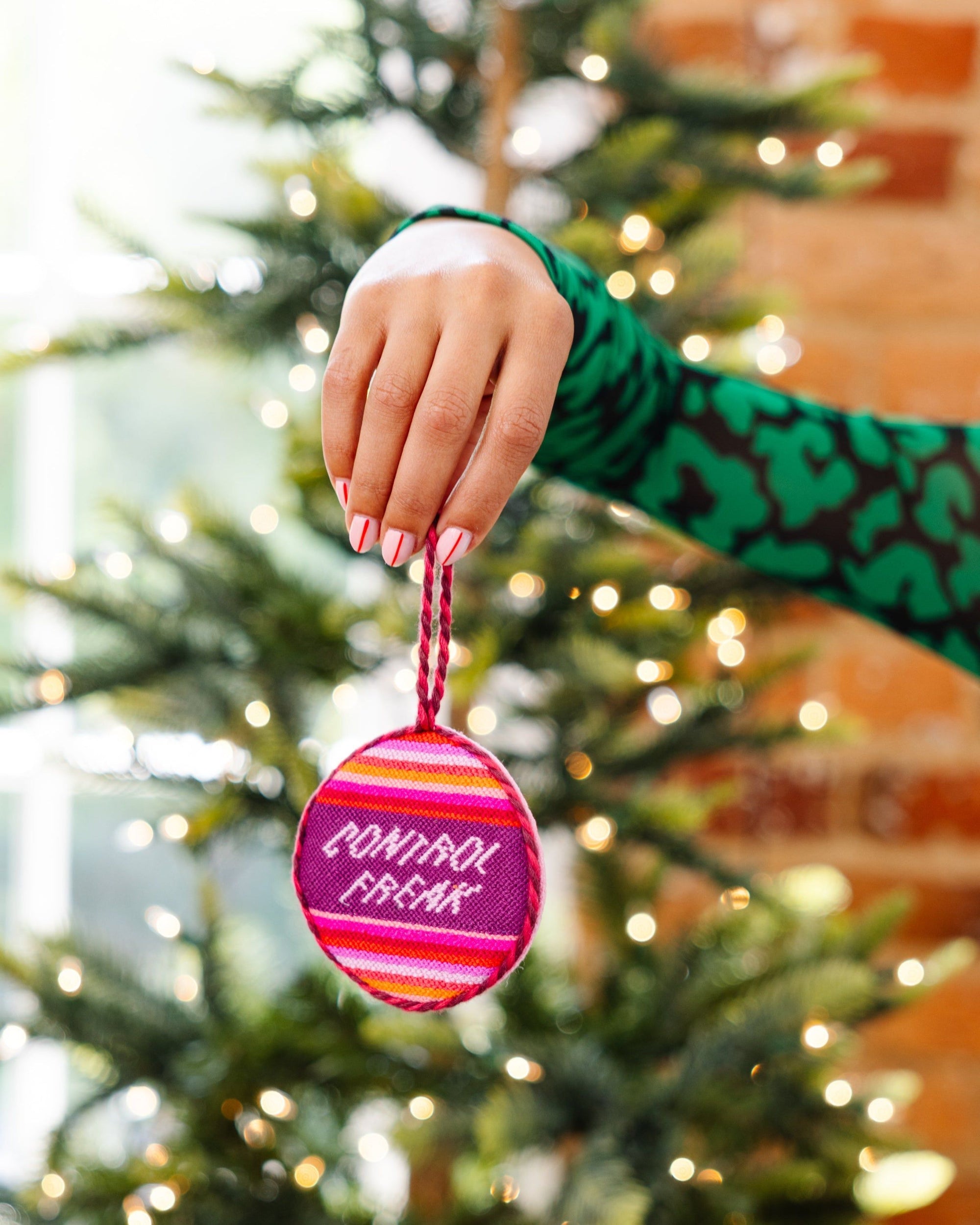 Needlepoint Ornament - Control Freak