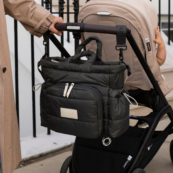 Baby Changing Tote Bag - Soft Black