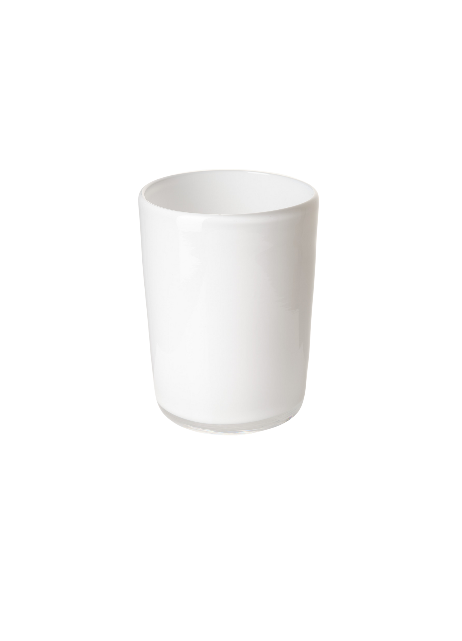 Thyme Hand Blown Water Glass in Opaque White