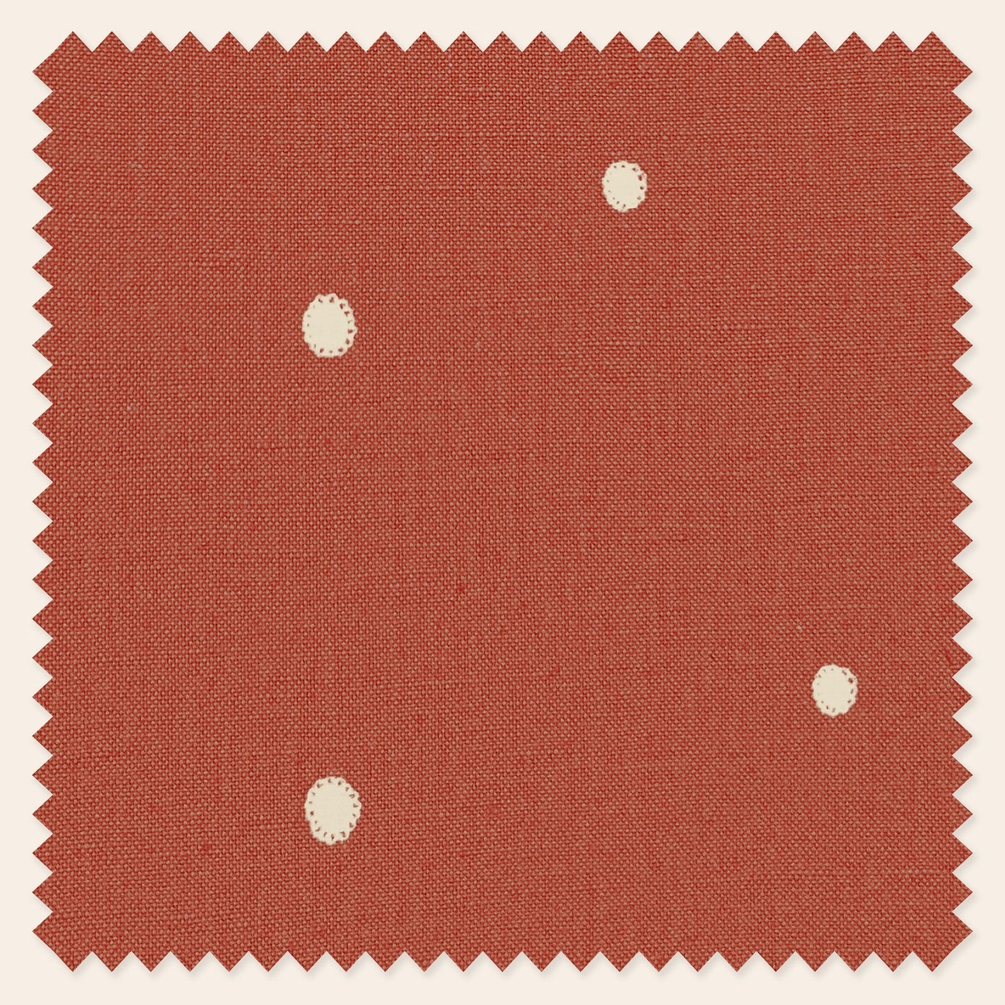 Dolce Daisies Fabric, Red Velvet, Sample