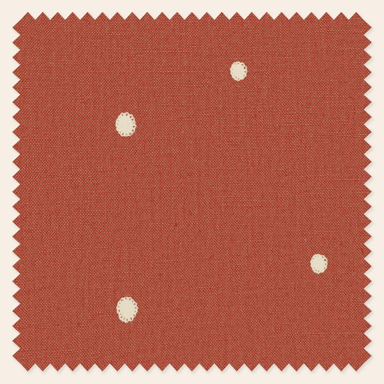 Dolce Daisies Fabric, Red Velvet, Sample