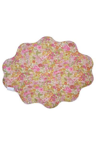 Reversible Wavy Placemat Made With Liberty Fabric Dreams Of Summer & Margaret Annie