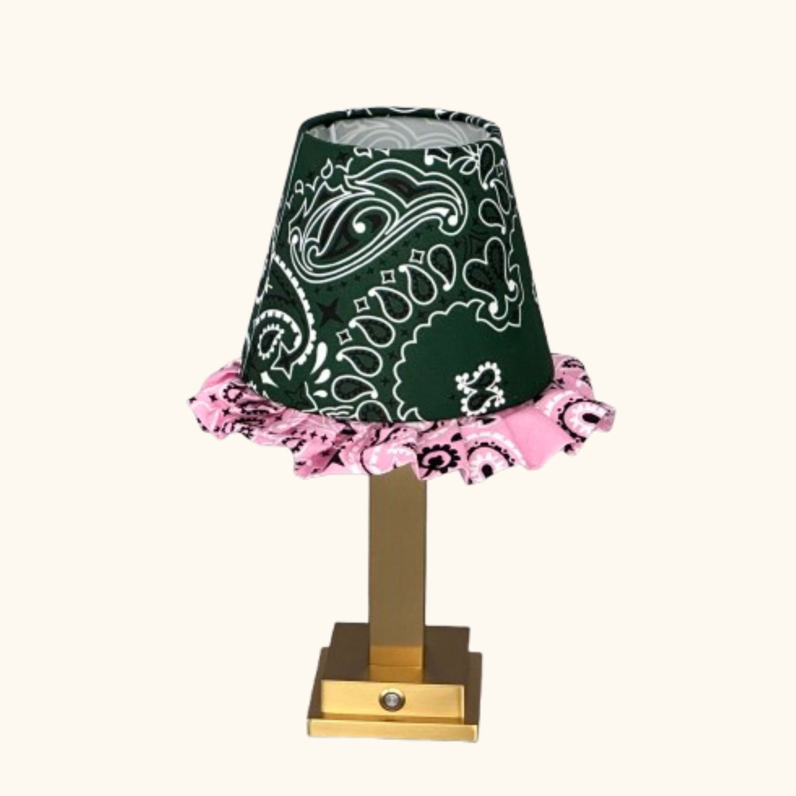 Philia Lamp Green Paisley