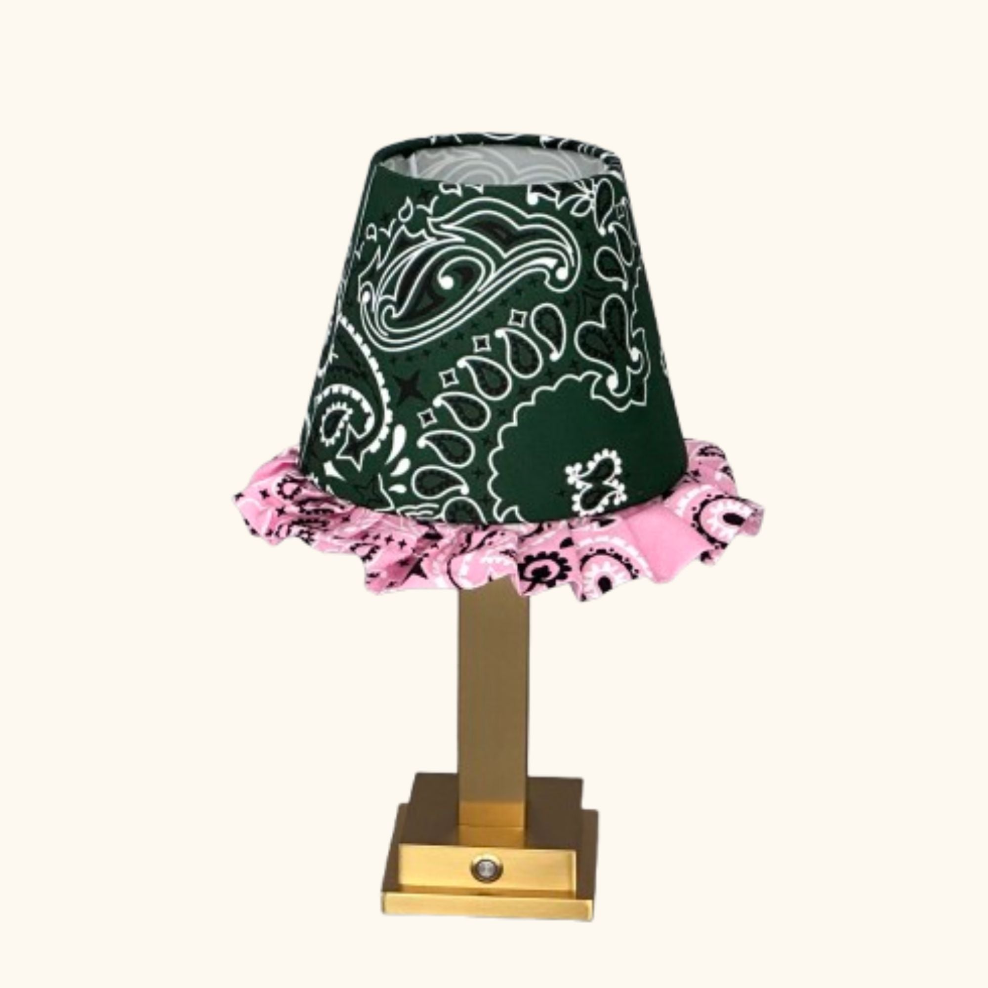 Philia Lamp Green Paisley