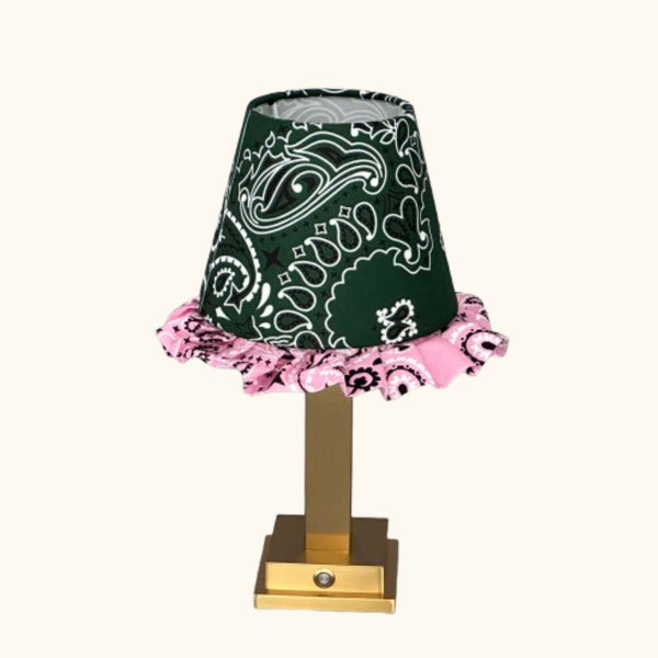 Philia Lamp Green Paisley