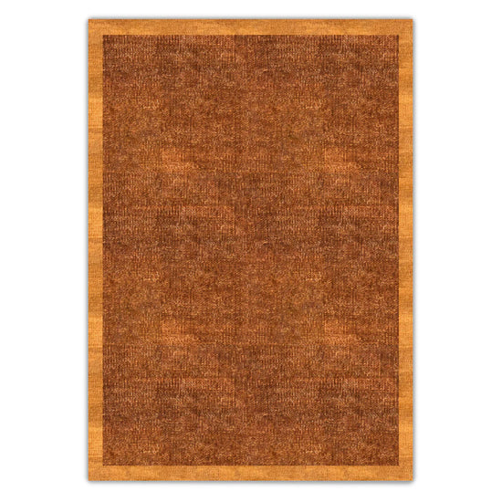 Hazelnut with Caramel Border Flatweave Rug
