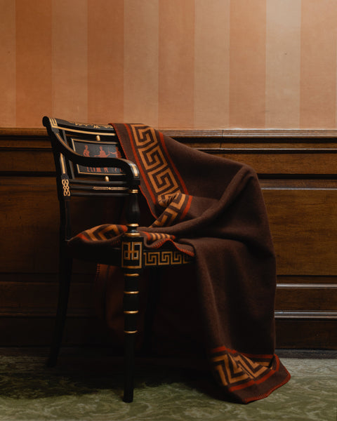 Meandros Cashmere-Blend Blanket
