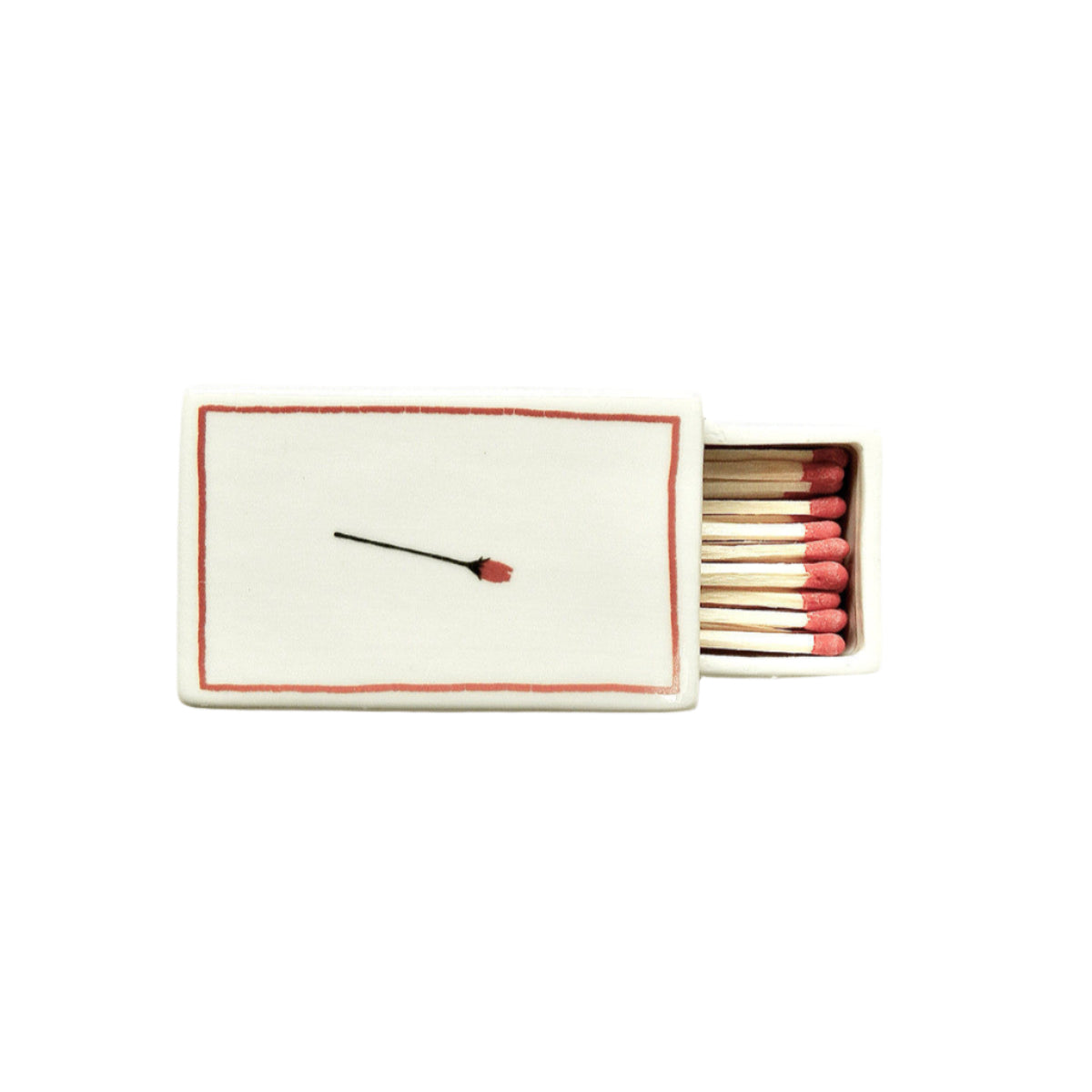 ‘Rose’ Ceramic Matchbox