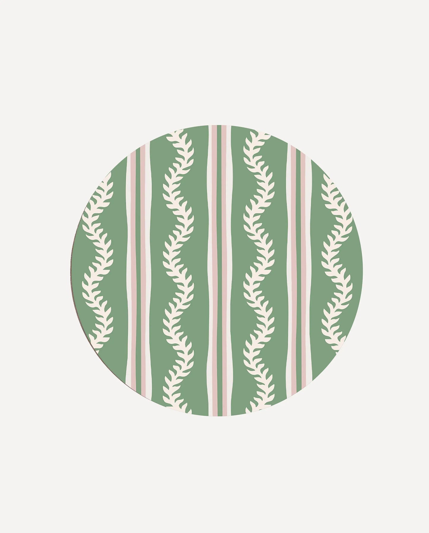 Green & Pink Vines Coasters