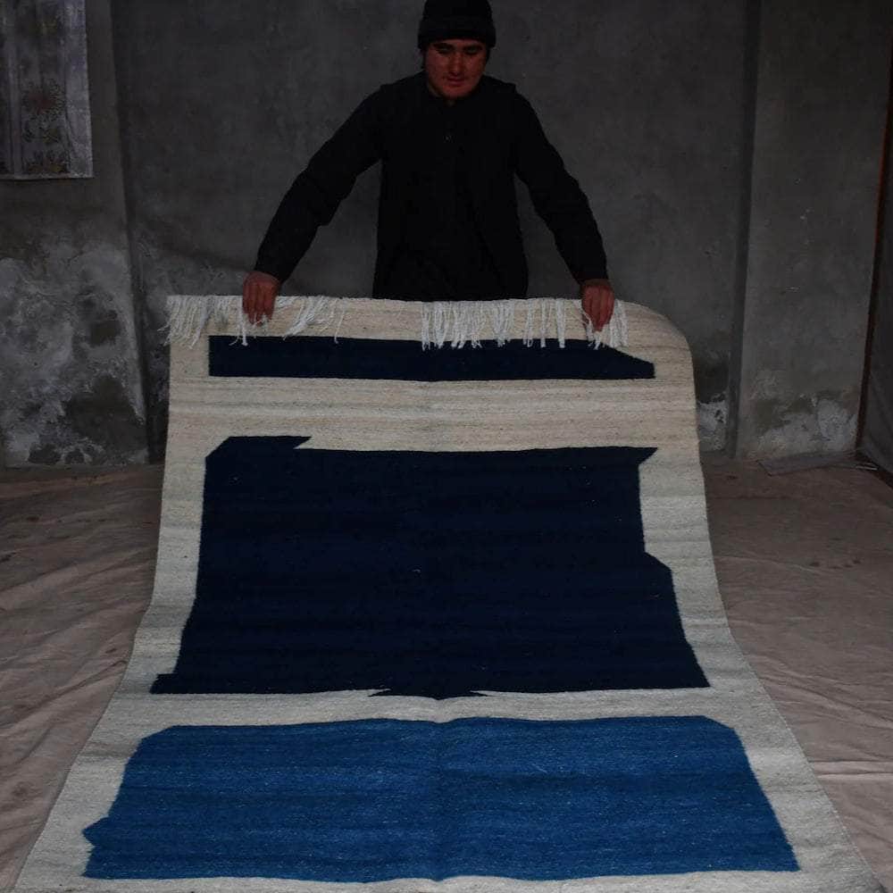 Shapes Flatweave Rug - Azure