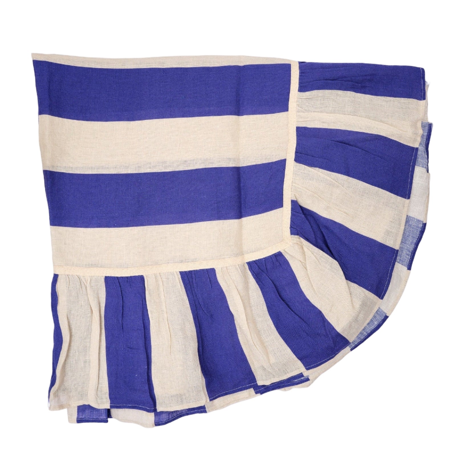 Cobalt Extra Wide Stripe Tablecloth