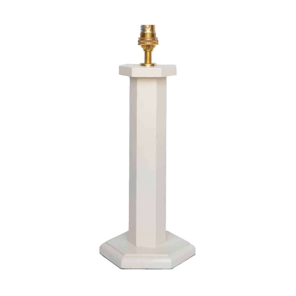 Hexagon Bedside Lamp - Oyster White (US)