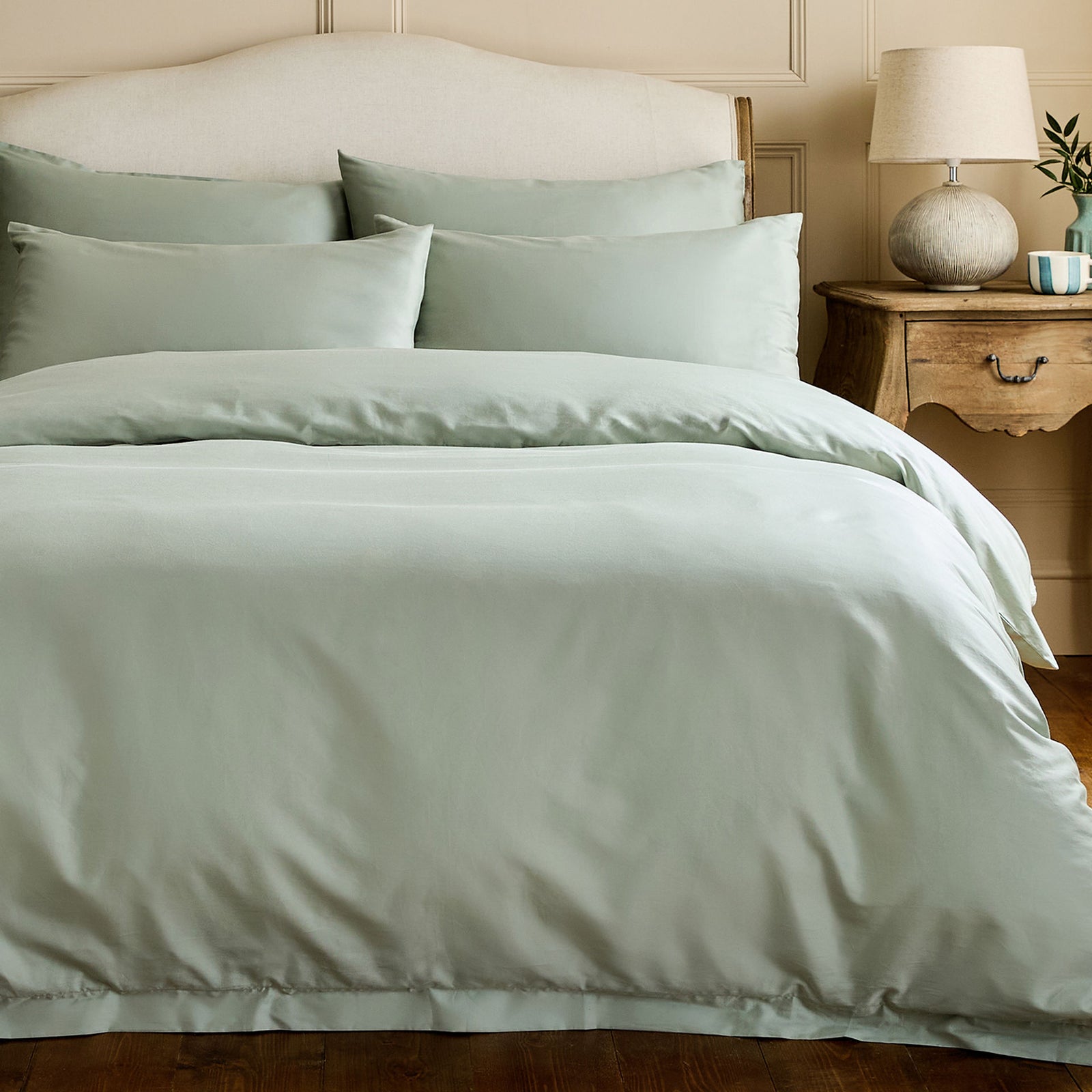 Luxury Organic Cotton Sage Green Original Bedding Set