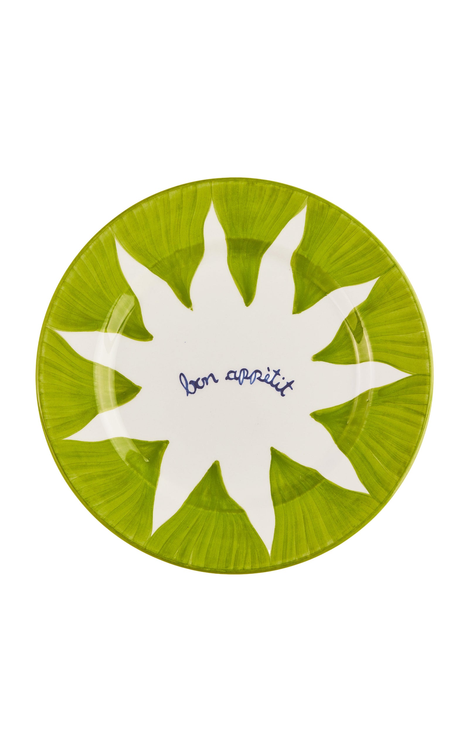 Soleil Green Dessert Plates Set-Of-Two