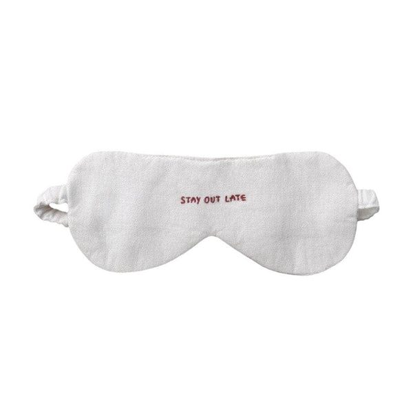 Stay Out Late' Linen Eye Mask